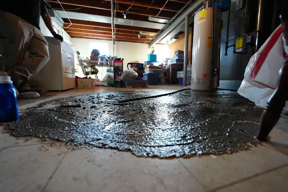 Restoration equipment on a San Diego job