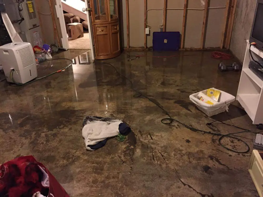 Restoration equipment on a San Diego job
