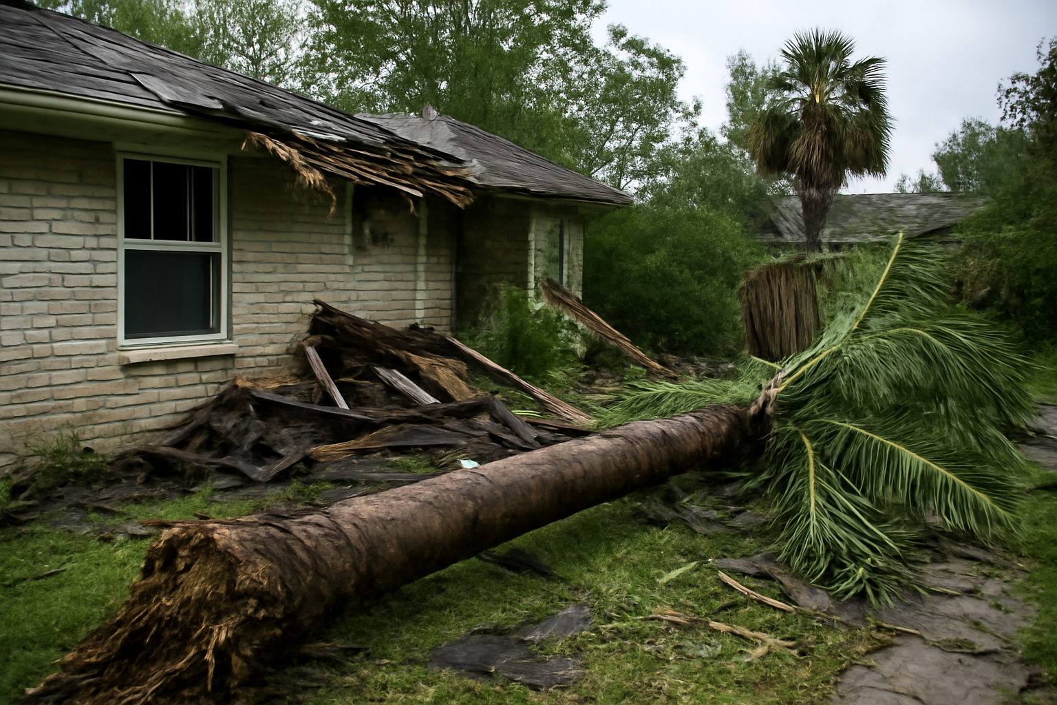 Tropical Storm Damage Cleanup in University City, CA